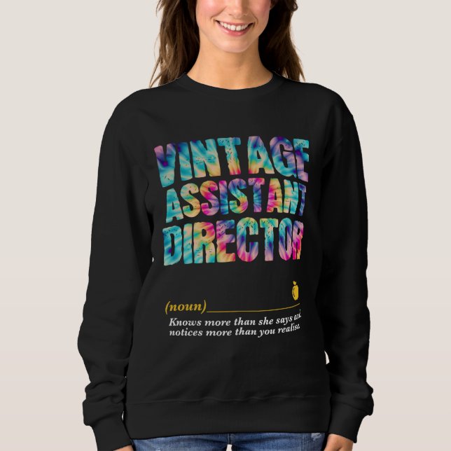 Assistant Director Appreciation Week Back to Schoo T Shirt (Framsida)