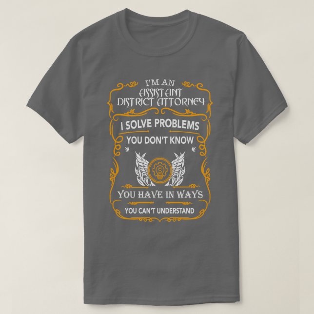 ASSISTANT DISTRICT ATTORNEY 2 T SHIRT (Design framsida)