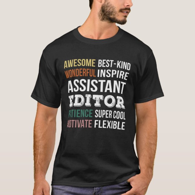Assistant Editor  Appreciation T Shirt (Framsida)