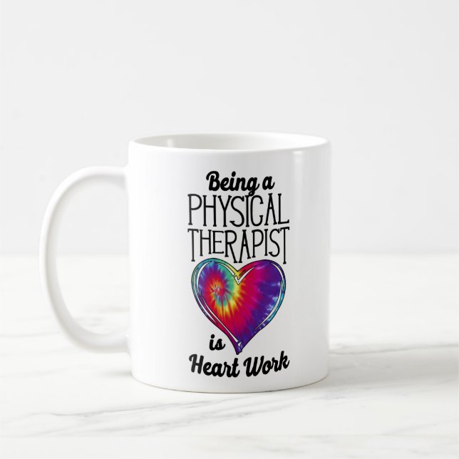 Assistant för behandling av fysisk terapi Tie Dye  Kaffemugg (Vänster)