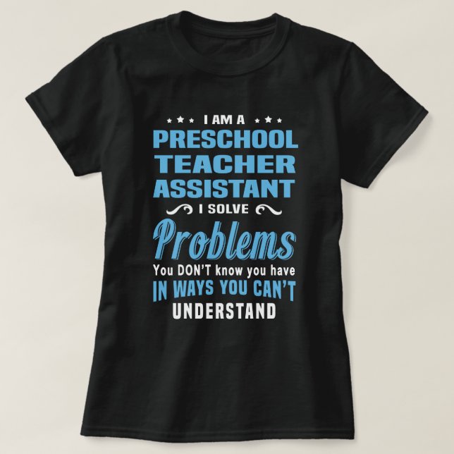 Assistant för förskolelärare t shirt (Design framsida)