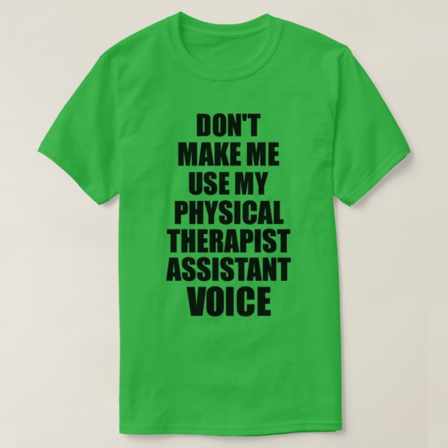 Assistant för fysikterapeut, medarbetare - medarbe t shirt (Design framsida)