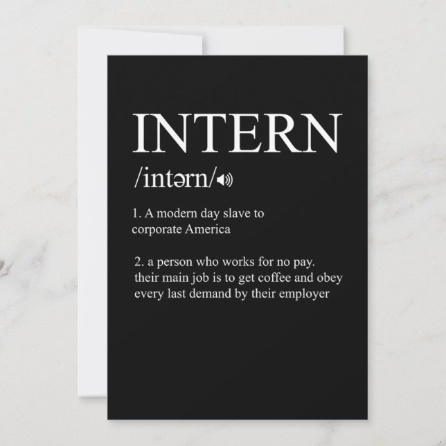 Assistant för Intern Definition Intership Job Assi Inbjudningar (Framsida)