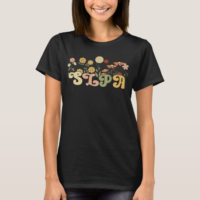 Assistant för språkpatologi för Groovy Tal T Shirt (Framsida)