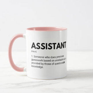 Assistant Funny arbetsdefinition Mugg