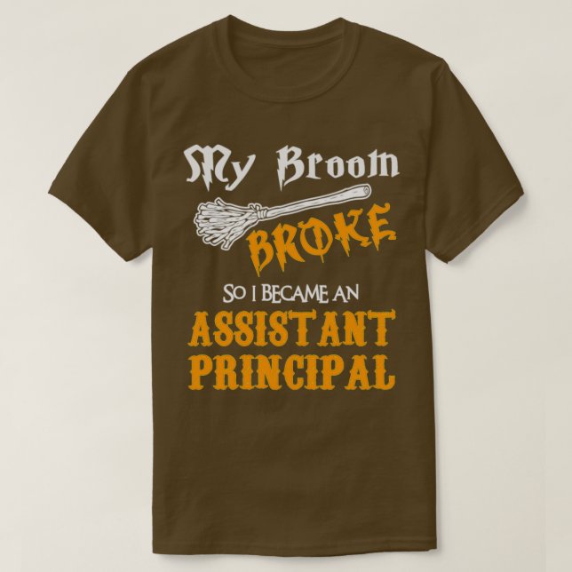 Assistant, huvudhalloween broom fattig Classic T Shirt (Design framsida)