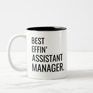 Assistant Manager för bästa effekt Två-Tonad Mugg