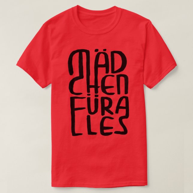 Assistant Mdchen fr Alles T Shirt (Design framsida)