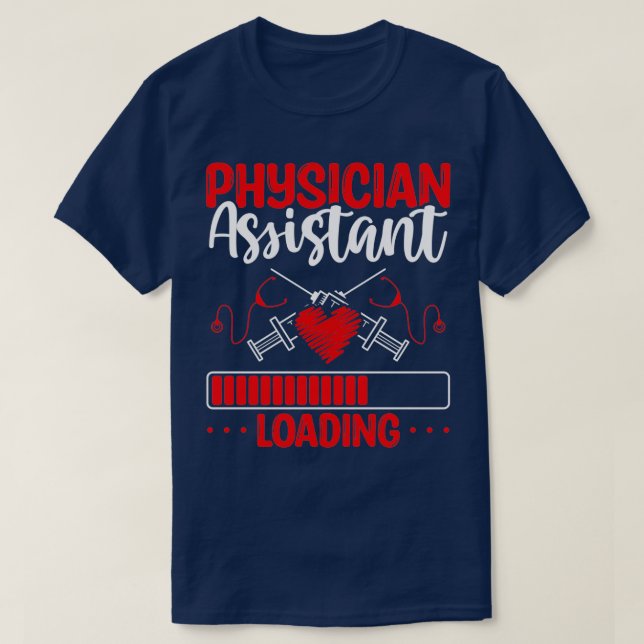 Assistant PA School Studenten PA Grad T Shirt (Design framsida)