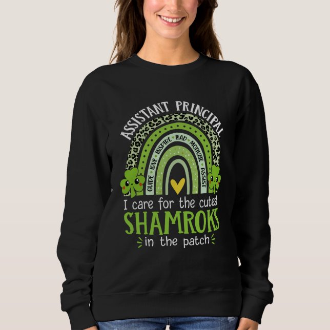 Assistant Principal Cutest Shamrocks St Patricks D T Shirt (Framsida)