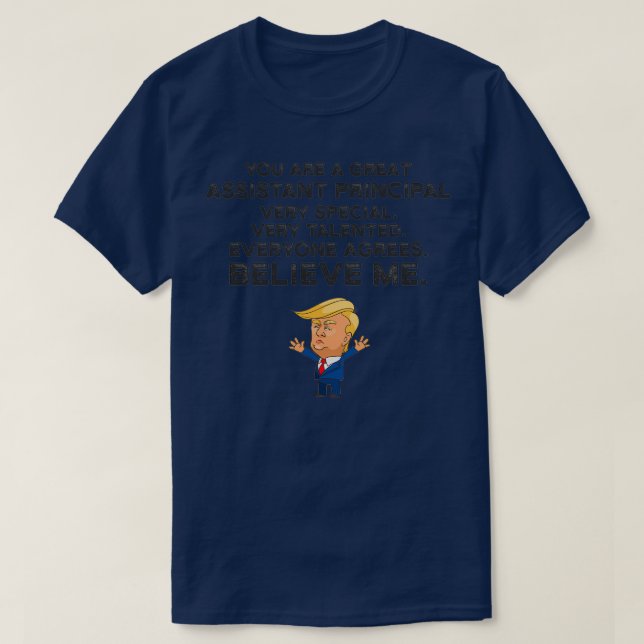 Assistant Principal Funy Trump T Shirt (Design framsida)