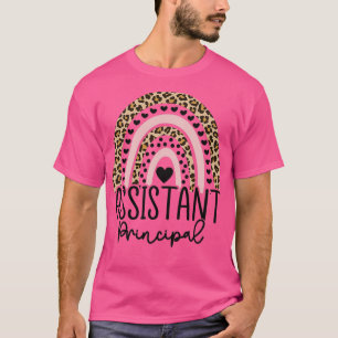 Assistant Principal Leopard Rainbow Assistant Prin T Shirt