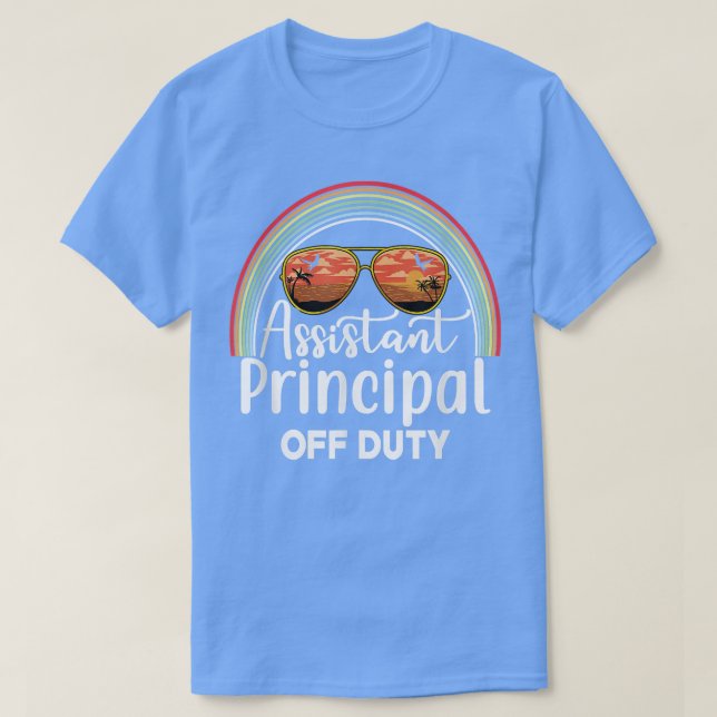 Assistant Principal Off Duty Sunglasses Beach Suns T Shirt (Design framsida)