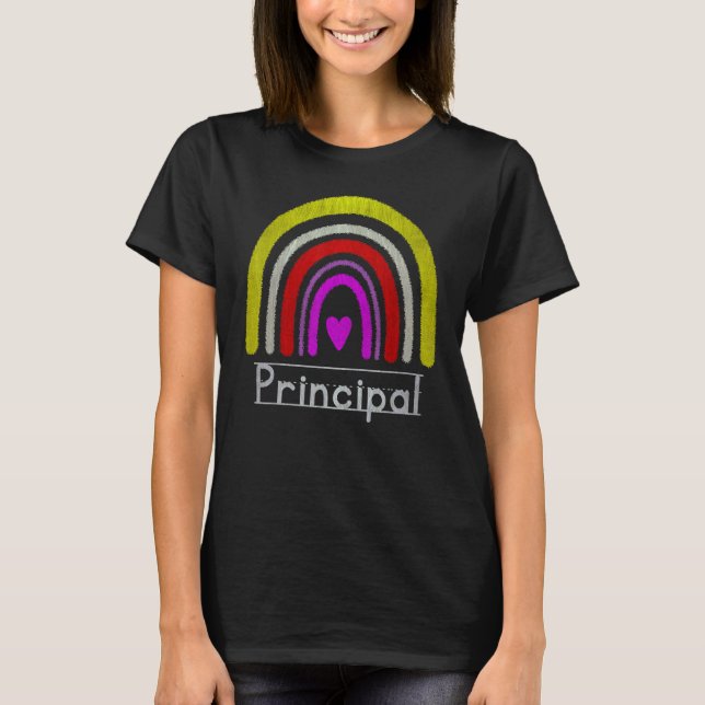 Assistant Principal Rainbow Future Principal  Teac T Shirt (Framsida)