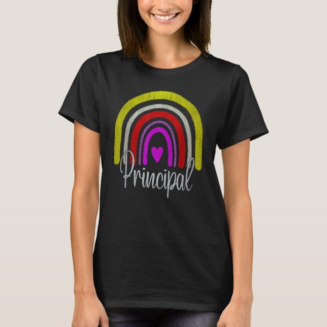 Assistant Principal Rainbow Future Principal  Teac T Shirt (Framsida)