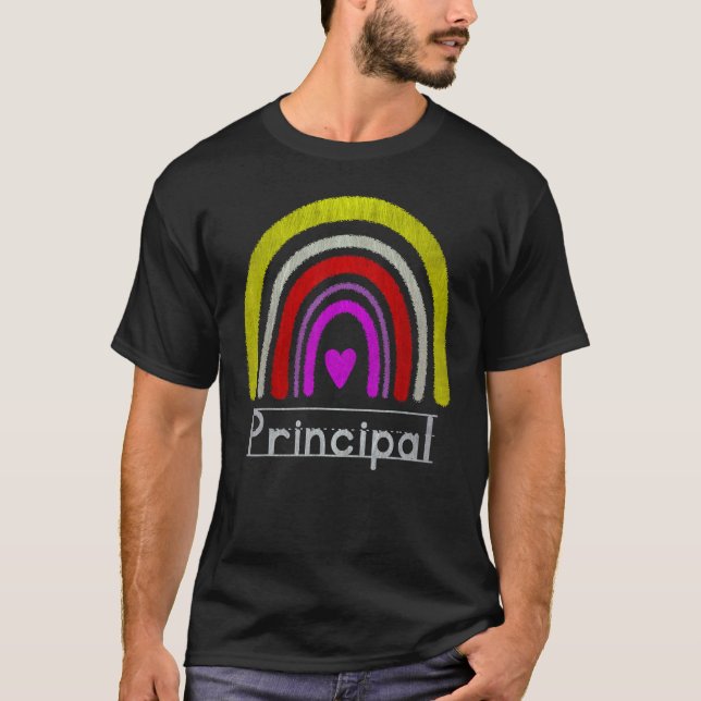 Assistant Principal Rainbow Future Principal  Teac T Shirt (Framsida)