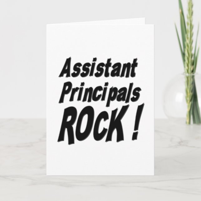 Assistant Principals Sten! Kort för hälsning (Framsida)