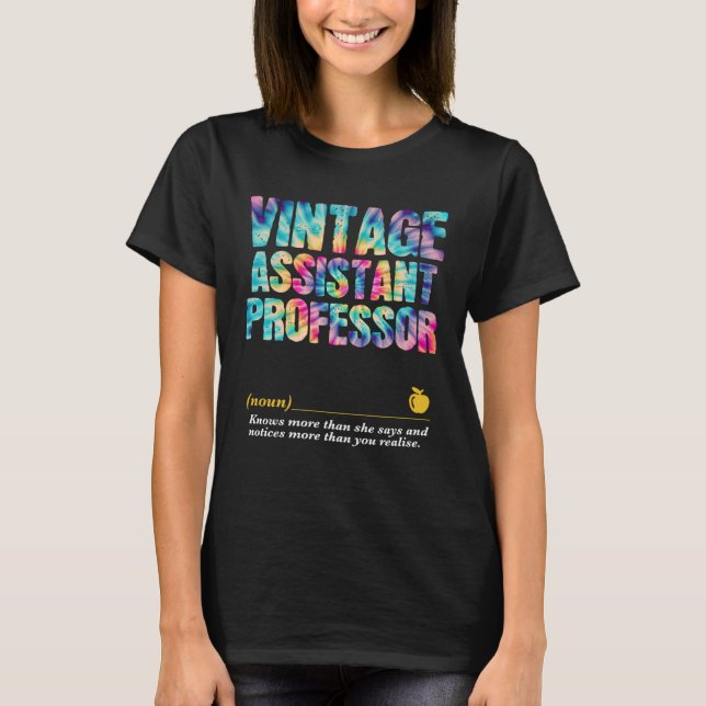 Assistant Professor Appreciation Week Back to Scho T Shirt (Framsida)