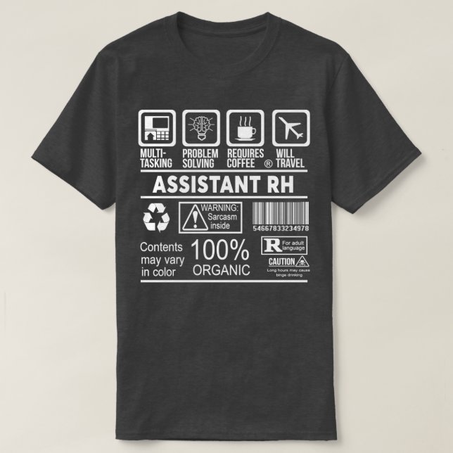 ASSISTANT RH NICE DESIGN 2017 1 T SHIRT (Design framsida)