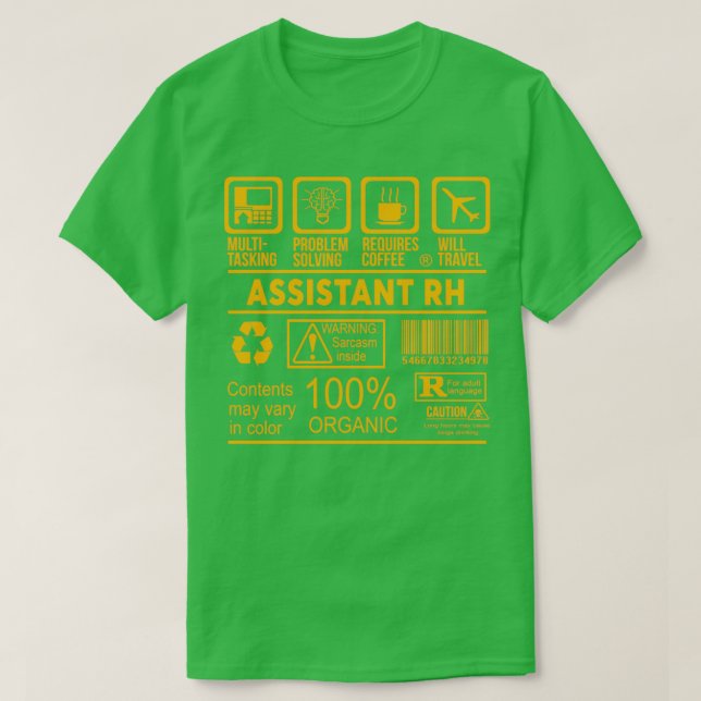 ASSISTANT RH NICE DESIGN 2017 2 T SHIRT (Design framsida)