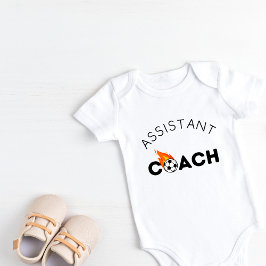 Assistant Soccer Coach Baby Kortärmad Bodydräkt T Shirt