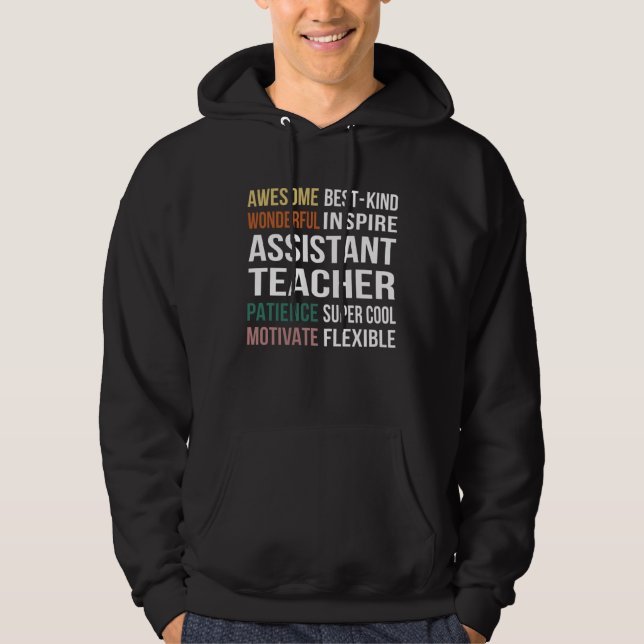 Assistant Teacher  Appreciation Hoodie (Framsida)