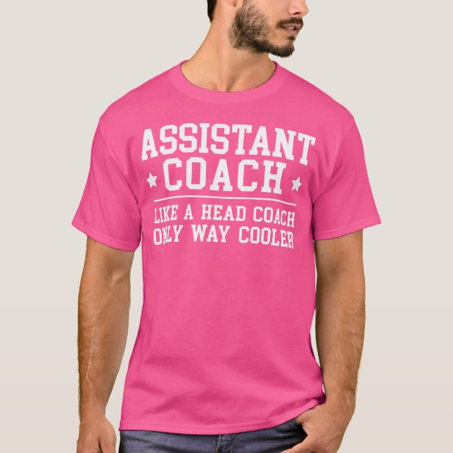 Assistent Coach Funny Sports Tränar T Shirt (Framsida)