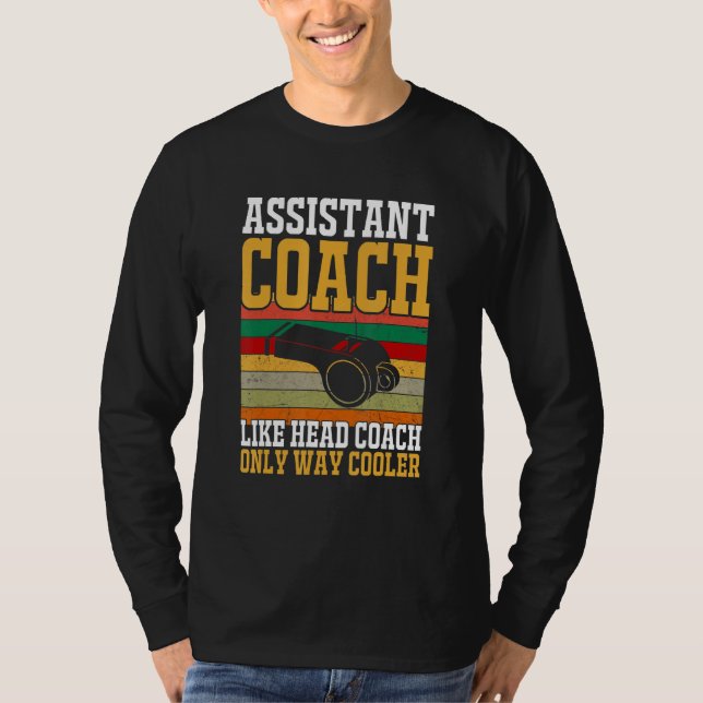 Assistent Coach Soccer Softball Sports Tränar Fu T Shirt (Framsida)
