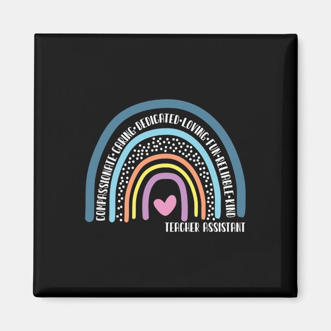 Assistent Cute Rainbow Magnet (Framsidan)