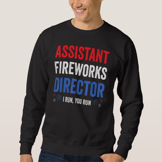 Assistent Fireworks Director I Springa You Springa Lång Ärmad Tröja (Framsida)
