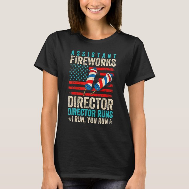Assistent Fireworks Director om jag Springa dig Sp T Shirt (Framsida)