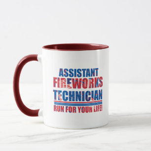 Assistent fyrverkeritekniker lustig 4:e July Mugg