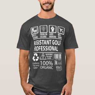 Assistent Golf Professionell MultiTasks-Auktoriser T Shirt