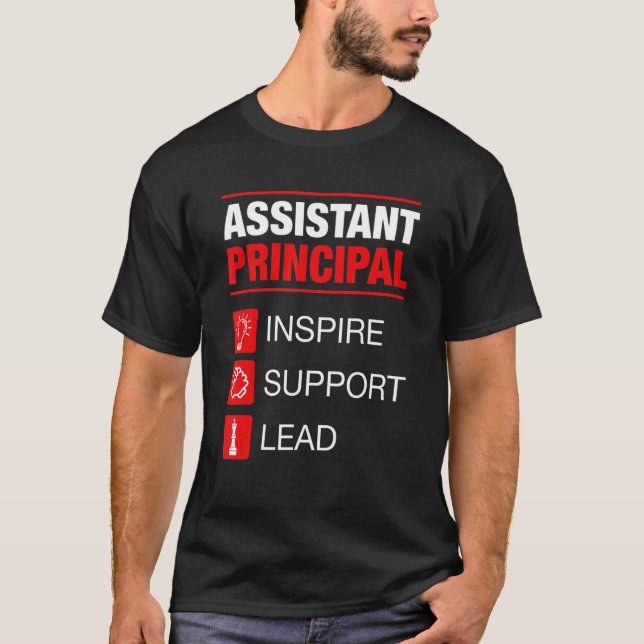 Assistent Principal Inspire Support Lead Admin T Shirt (Framsida)