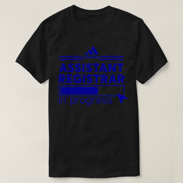 ASSISTENT REGISTRERAT klassiskt TShirt T Shirt (Design framsida)