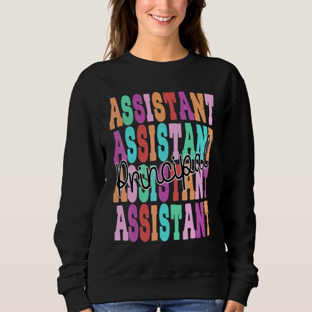 Assistent Repal School Student Educator Cute W T Shirt (Framsida)
