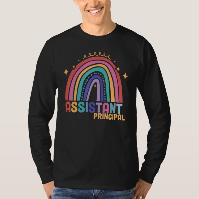 Assistent Service School Worker Assistant Principa T Shirt (Framsida)