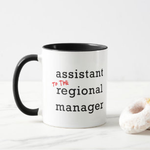 Assistent till den regionala chefmuggen mugg