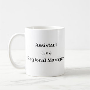 Assistent till den regionala förvaltaren kaffemugg
