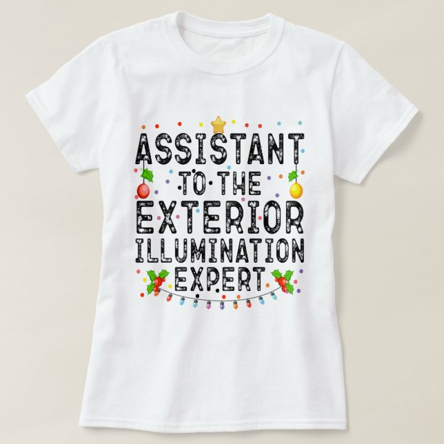 Assistent till expertCoolan för yttre belysning T Shirt (Design framsida)