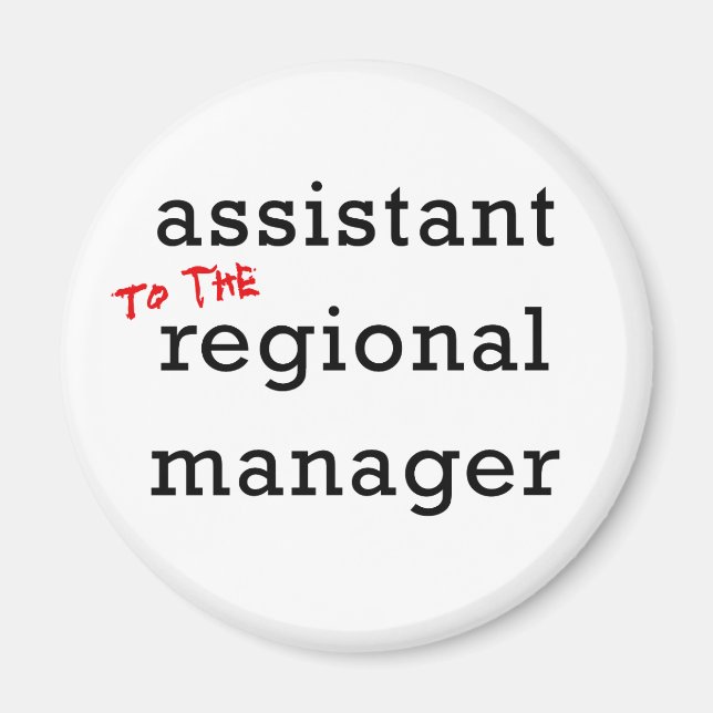 Assistent (till) regional chef magnet (Framsidan)