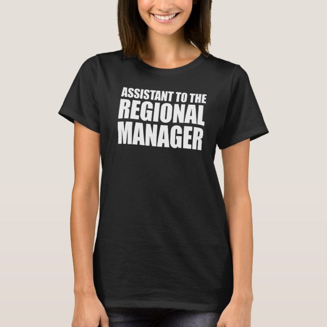 Assistent till regionalförvaltaren t shirt (Framsida)