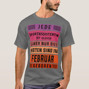 Assistentbussfödelsedag, februari, född sportassis t shirt