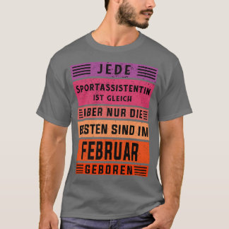 Assistentbussfödelsedag, februari, född sportassis t shirt