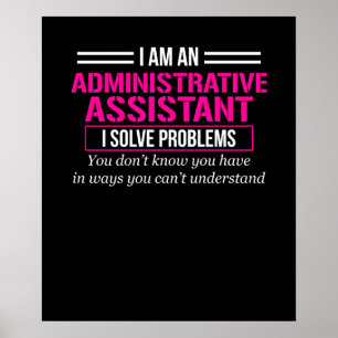 Assistentdag för administrativ Professionell Poster