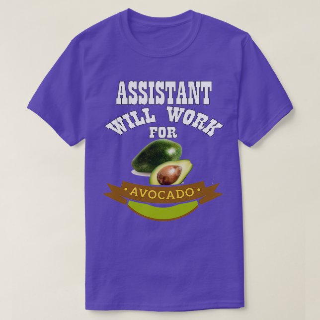 Assistenten arbetar för Avocado T Shirt (Design framsida)