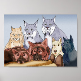 Assistenter - Färgad Poster