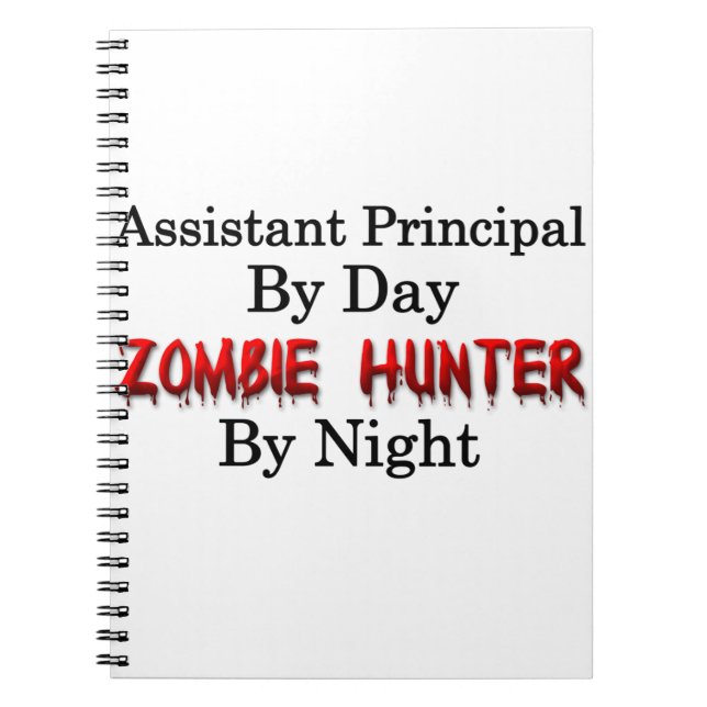 Assistentrektor/Zombiejägare Anteckningsbok Med Spiral (Framsidan)