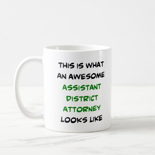 assisterande distriktsåklagare, fantastisk kaffemugg (Vänster)