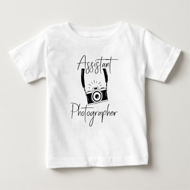 Assisterande Fotograf Mamas Lilla Hjälpreda T Shirt (Framsida)